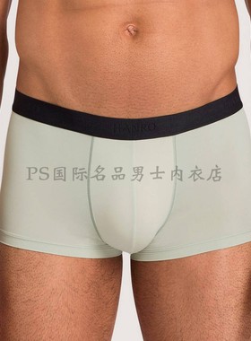 法国HANRO男士简约 内裤 宽边三角裤 柔软舒适平角裤透气四角裤男