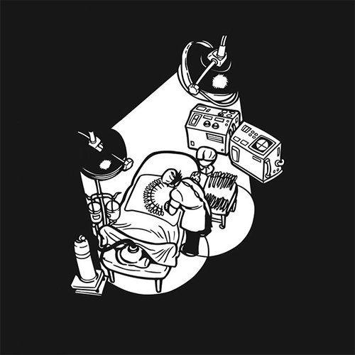 日系复古怪医动漫联名轻薄纯棉毛圈胶印印花长袖T恤卫衣男女同款