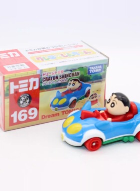 TOMY 169 多美卡 CRAYON SHINCHAN 蜡笔小新卡通小汽车 萌宠摆件