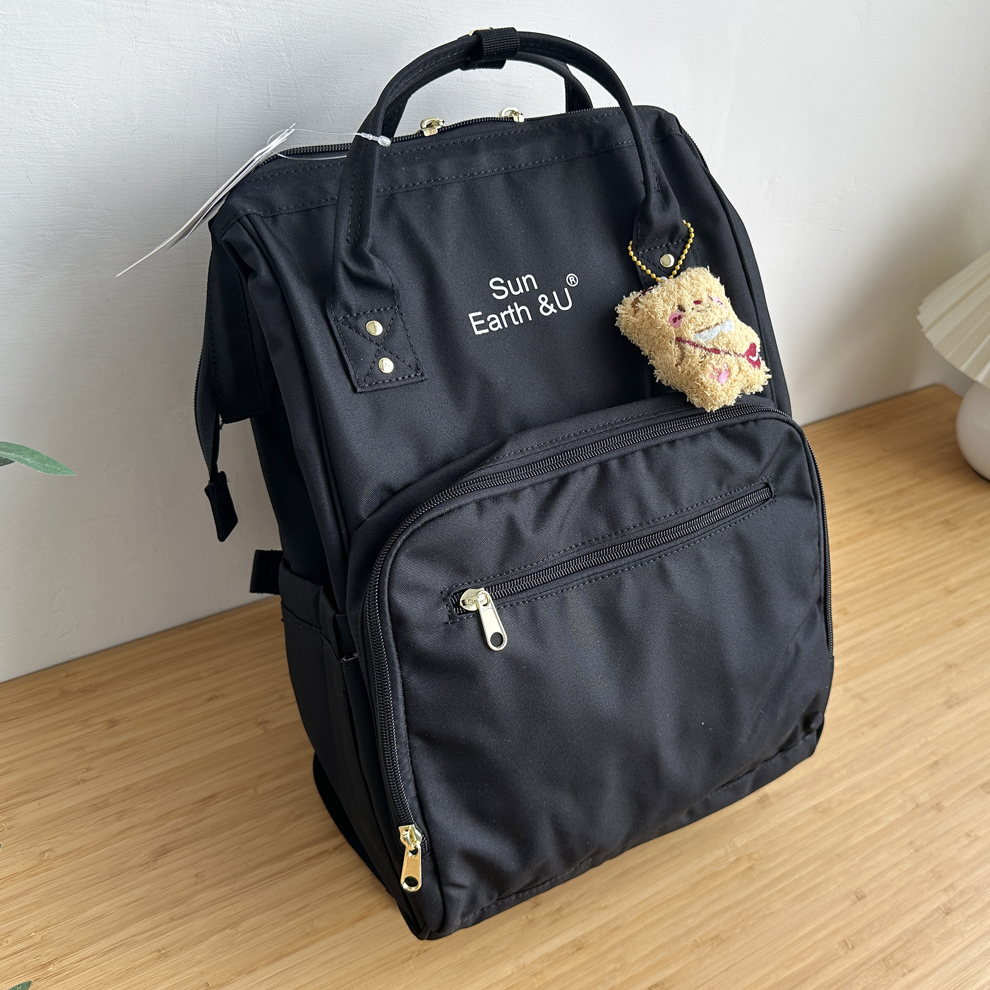 日系多功能妈咪包出行双肩母婴背包大容量防水电脑包可挂婴儿车