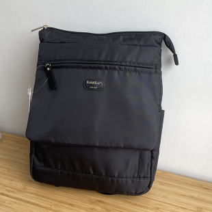 尼龙双肩包超轻便电脑包通勤商务背包女士通勤包黑色14寸笔记本包