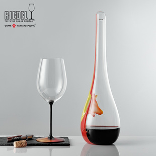 YELLOW RED 狗头葡萄酒醒酒器分酒器 手工吹制DOG 奥地利RIEDEL