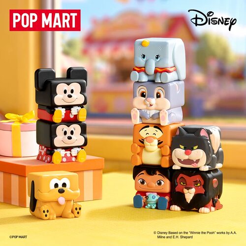 泡泡玛特迪士尼经典POP CUBE-1-2-3迷你手办盲盒小方块叠叠乐磁吸