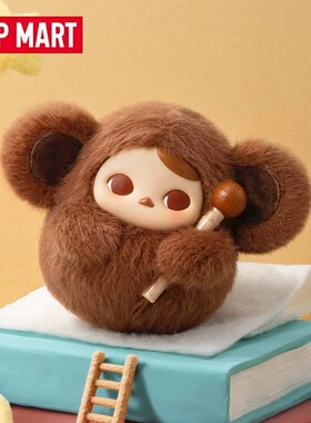 POPMATR泡泡玛特毕奇PUCKY敲敲系列搪胶毛绒挂件盲盒电子木鱼正品