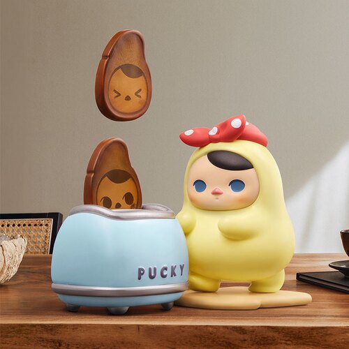 POPMART泡泡玛特PUCKY毕奇精灵宅家时光系列盲盒潮流玩具手办礼物