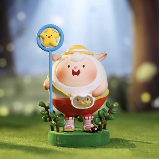 泡泡玛特 Flying dongdong捕星星吊卡手办正版小羊公仔摆件送礼物