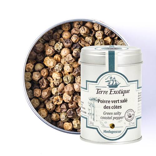 【欧厨】terre exotique poivre vert sale des cotes绿咸胡椒20g
