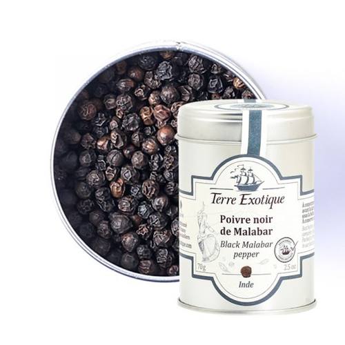 【欧厨】terre exotique poivre noir malabar 马拉巴尔黑胡椒70g