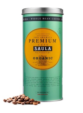 【欧厨】㊣saula西班牙100％阿拉比卡欧盟认证有机咖啡豆500g