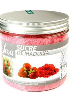 【欧厨】SOSA西班牙进口粉红色草莓糖西餐甜品米其林装饰用500g