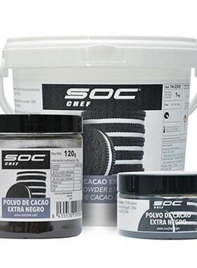 【欧厨】soc chef超黑特黑奥利奥黑可可粉碱化可可粉清真120g