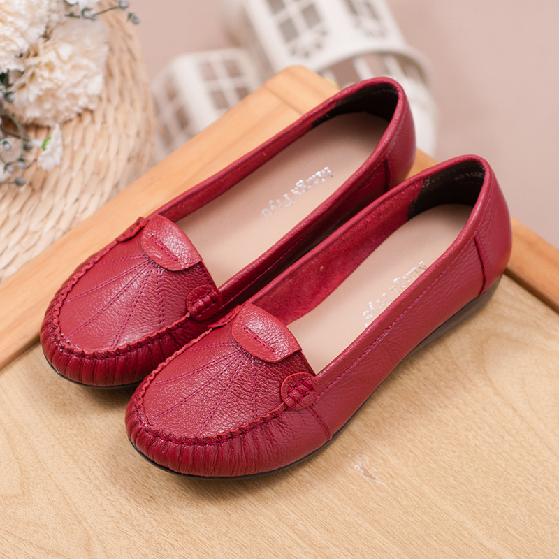 轻便防滑软底中年风妇女妈妈鞋