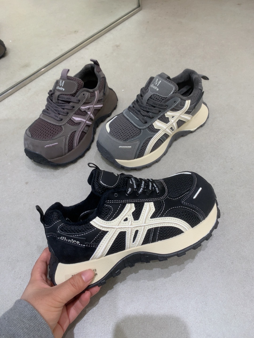 真皮女鞋2025秋新款韩版厚底显脚小老爹鞋小蛮腰阿甘鞋休闲跑步鞋