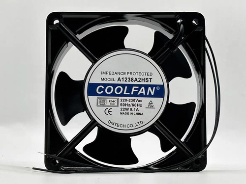全新 A1238A2HST 12038 220V/230V 0.22A 22W 12CM 机柜散热风扇