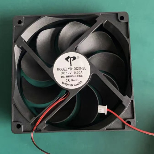 全新12025九叶静音12cm 5VUSB 12VDC头 大4D 电脑机箱散热风扇24V