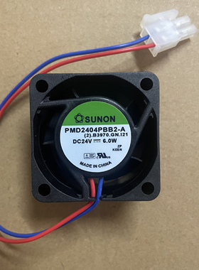 原装建准/SUNON PMD2404PBB2-A 24V 6.0W 4028 大风量散热风扇4cm