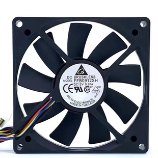 直流DC9015 9215散热风扇12V0.25A温控PWM调速机箱CPU超薄风扇24V