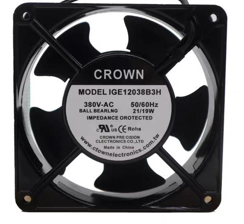 惯展CROWN IGE12038B2H/B3H 230V380V 12cm机床机柜散热风扇17251