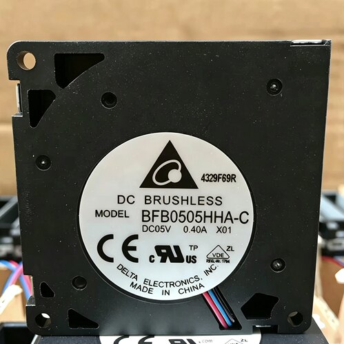 全新台达5010 5CM 5V0.40A离心涡轮鼓风机双滚珠风扇BFB0505HHA-C