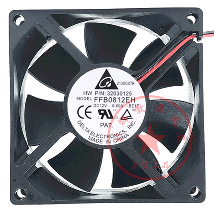 全新原装台达 FFB0812EH 12V 0.80A 8CM 8025 大风量机箱散热风扇