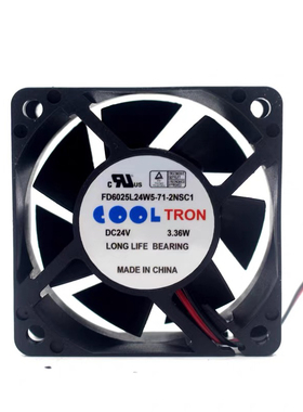 FD6025L24W5-71-2NSC1 全新COOLTRON 6025 24V 3.36W 6cm散热风扇