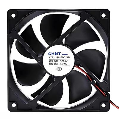 正泰CHNT NTF2-12025DC24B DC24V0.32A 120x120x25mm静音散热风扇