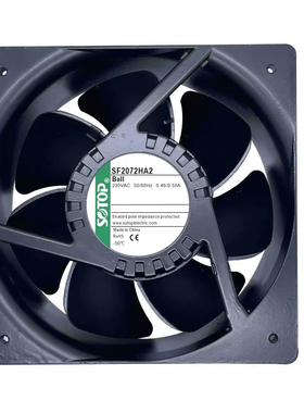 全新SOTOP顶源 SF2072HA2 AC220V 20572 0.46/0.50A机柜散热风扇