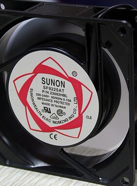 全新SUNON建准SF9225AT 23092HBL 220V 9CM 9225机柜轴流散热风扇