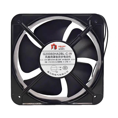 全新德力西DHBFG20060HA2BL-C-W 200*200*60mmAC220V铝框散热风扇