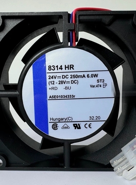 德国ebmpapst 8314 H/HR/HU/HL 24V 8cm变频器高端大风量散热风扇
