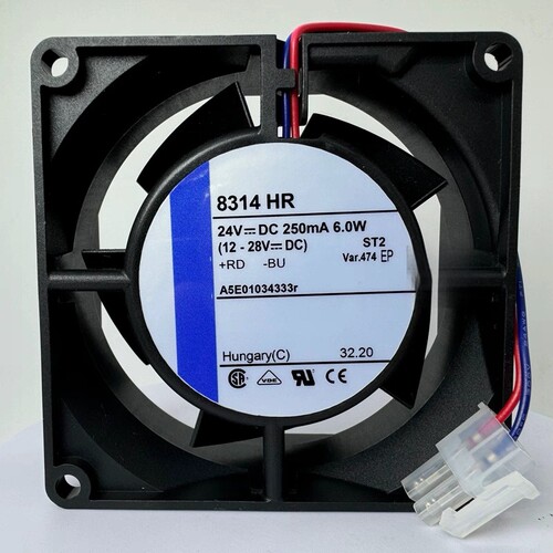 德国ebmpapst 8314 H/HR/HU/HL 24V 8cm变频器高端大风量散热风扇