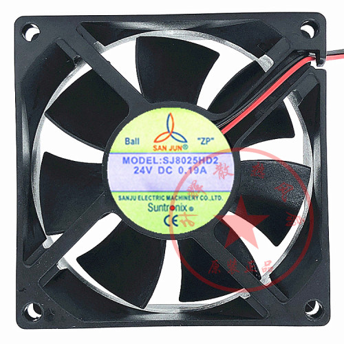 全新SANJUN SJ8025HD2 24V 0.19A 8CM/厘米 超大风量主板散热风扇