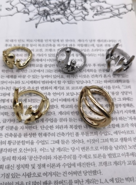青岛外贸饰品M一24合金抛光亮光夸张质感（每个）个性戒指指环