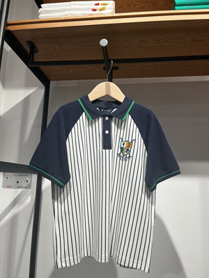 POLO walk KIDS保罗正品24夏款男童竖条短袖Polo衫BWTW422F0611