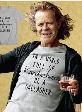 无耻之徒老弗兰克In a world full of kardashians美剧短袖t恤