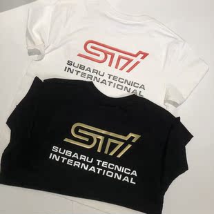 日本JDM翼豹拉力赛车汽车文化改装 t恤 店工作服纯棉短袖