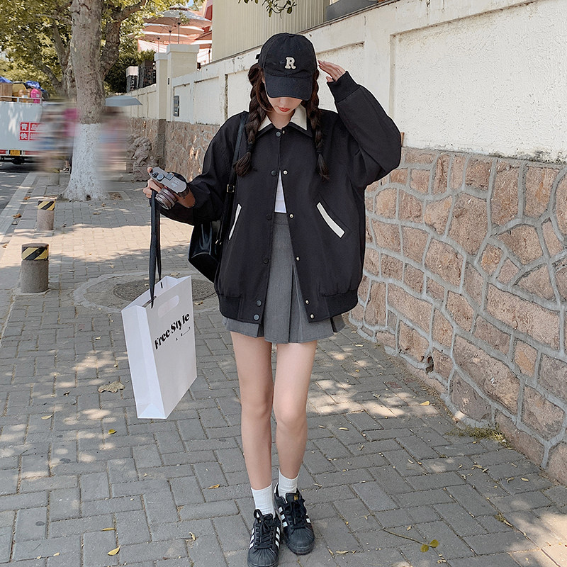 现货秋装新款夹克小外套学生女223-P145K198,女装短外套,浙宝251