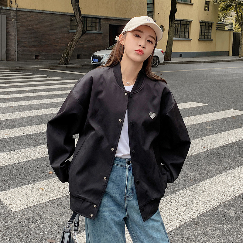 现货秋装新款贴标棒球服小外套221-P145K198,女装短外套,浙宝251