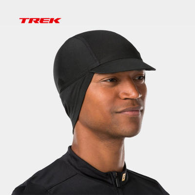 TREK崔克Thermal防风防水防晒保暖自行车护耳单车骑行帽黑色