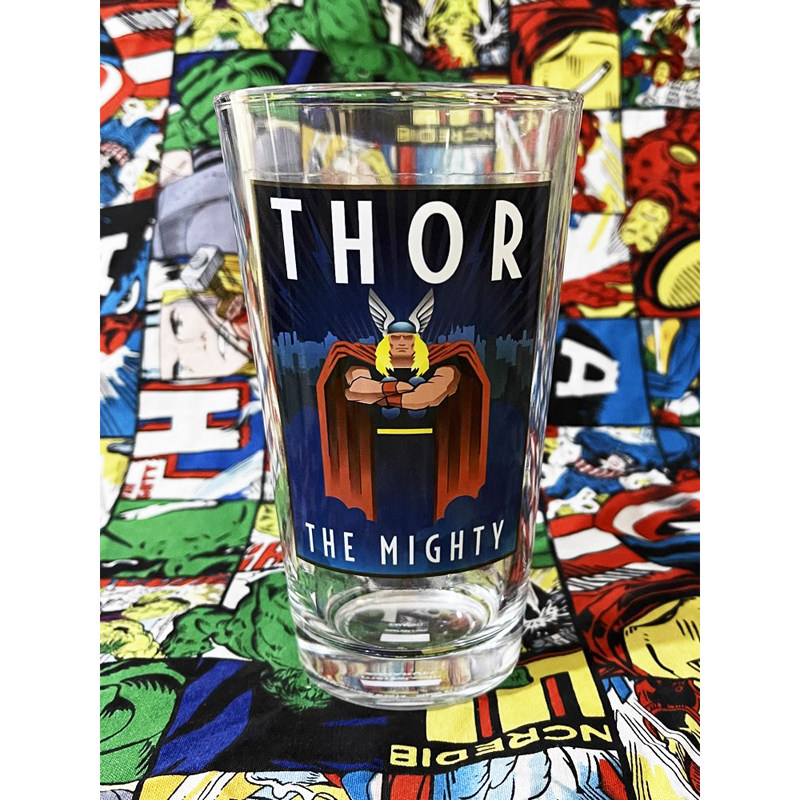 漫威超级英雄雷神托尔卡通版水杯玻璃杯啤酒冷饮杯礼物周边酒吧