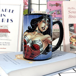 DC漫画神奇女侠wonderwoman戴安娜卡通人物陶瓷杯水杯马克杯周边