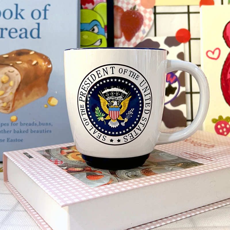 美国总统印章图案陶瓷马克杯