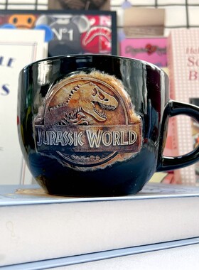外贸原单侏罗纪公园Jurassic Park霸王龙恐龙创意陶瓷马克杯水杯
