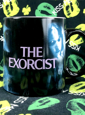 美国恐怖电影驱魔人The Exorcist纪念款大容量陶瓷水杯周边收藏