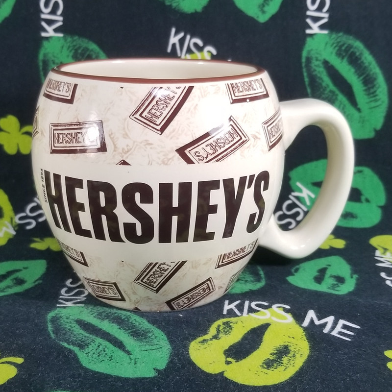 hersheys好时之吻复古球形可爱卡通陶瓷杯马克杯水杯茶杯马克杯子