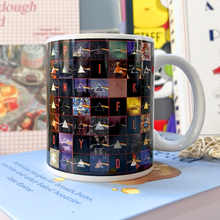 出口原单英国摇滚乐队pink floyd月之阴暗面陶瓷马克杯咖啡杯水杯