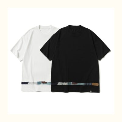 【品牌5折】KAPITAL FOG平田短袖T恤夏季男女款呢拼接棉宽松休闲