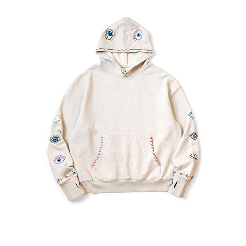 【现货5折】KAPITAL JAPA平田卫衣春秋男女款刺绣连帽外套宽松潮