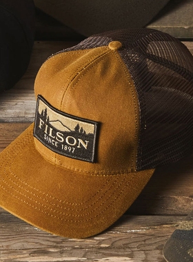 Filson 复古油蜡帆布灯芯绒网眼太阳帽男女鸭舌平沿卡车司机帽
