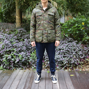 款 连帽 羽绒服 意大利 M855 经典 数字迷彩 国内现货 holubar